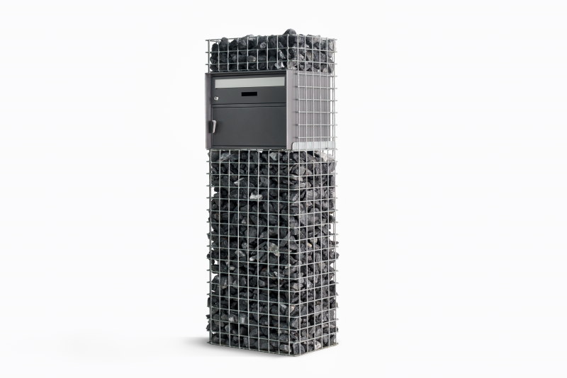 Schlicht und schmal wie der Briefkasten ist unsere Deco-Briefkastensäule Brünig.